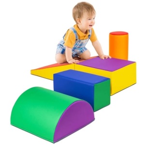 5-Piece Kids Climb & Crawl Soft Foam Shapes Structure Playset