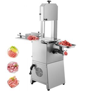 VEVOR 1100W Stainless Steel Electric Meat Bandsaw, 24x18 inch, Cutting Thickness 0-8.3 inch