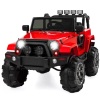 46"(L) x 29.5"(W) x 31"(H) 12V Kids Ride-On Truck Car Toy w/ 3 Speeds, LED, Remote, Bluetooth 