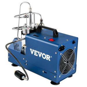 VEVOR 4500PSI/30MPA/300BAR High Pressure Air Compressor, 1800W 110V Manual Stop Air Rifle Compressor Suitable for Paintball Air Rifle, PCP Rifle, Air Pistol, Diving Bottle