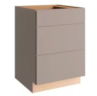 Hampton Bay Courtland Shaker Assembled 24 in. x 34.5 in. x 24 in. Stock Drawer Base Kitchen Cabinet in Sterling Gray