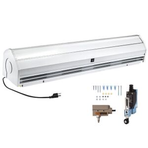 VEVOR 59" 2 Speeds Commercial Indoor Air Curtain, UL Certified, CE Certified, 1113 CFM Air Volume with 2 Easy-Install Micro Switch(Limit Switch), 110V Unheated