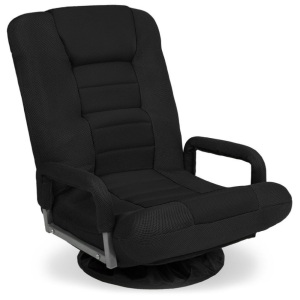 Gaming Floor Chair w/ 360-Degree Swivel, Armrest, Adjustable Backrest