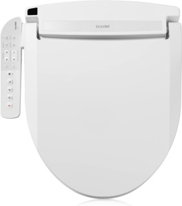 Brondell Swash Electronic Bidet Toilet Seat LE89, Fits Round Toilets, White – Side Arm Control, Warm Air Dryer, Strong Wash Mode, Stainless-Steel Nozzle, Nightlight and Easy Installation