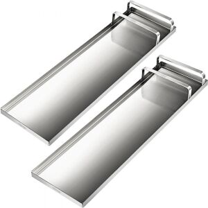 VEVOR 28" x 8" Stainless Steel Slider Knee Boards for Cement & Concrete Finishing