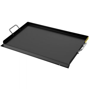 VEVOR 14" x 32" Steel Griddle Flat Top Plate with 2 Handles, Extra Drain Hole