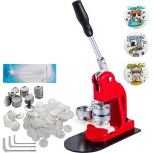 VEVOR Button Maker Machine 2.25 inch Badge Maker with1000 Pcs Button Parts and Circle Cutter