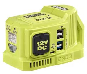 RYOBI ONE+ 18-Volt 120-Watt Push Start Power Source with 12-Volt Outlet, Tool-Only