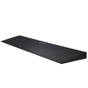 VEVOR 1.6" Rise Cuttable Threshold Ramp, 35.4" Wide, Non-Slip Solid Rubber 