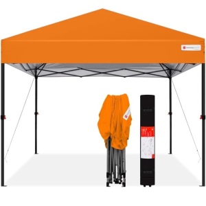 One-Person Setup Instant Pop Up Canopy w/ Wheeled Bag - 10x10ft