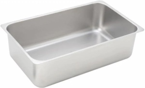 Winco 6-Inch Deep Stainless Steel Spillage Pan, Full Size