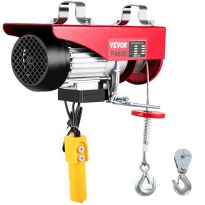 VEVOR 1320LBS 110V Electric Winch Crane Remote Control 