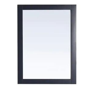 Lincoln 22 in. W x 30 in. H Rectangular Framed Wall Mount Bathroom Vanity Mirror in Midnight Blue