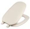 CENTOCO Eljer Emblem Elongated Square Closed Front Toilet Seat in Natural