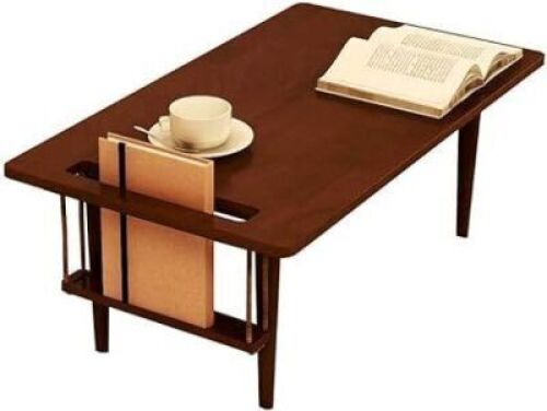 WoodShine Mid Century Modern Mini-Swing Wooden Coffee/Tea Table, 31.5" Long