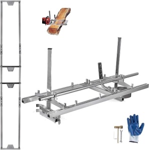 Hihone Chainsaw Mill, Portable 14Inch to 36Inch Guide Bar Chainsaw Milling Planking Milling Wood Lumber Cutting Sawmill, with 9Ft Rail Mill Guide System 