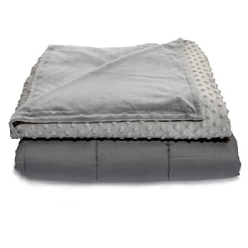Quility 20 lb&nbsp;Weighted Blanket with Soft Cover,&nbsp;Queen/King Size 86" x 92" - New