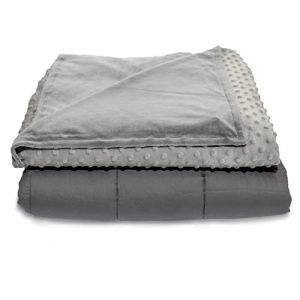Quility 20 lb Weighted Blanket with Soft Cover, Queen/King Size 86" x 92" - New