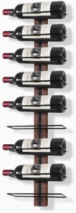 B4Life Wine Rack Wall Mounted for 8 Wine Bottles, Wall Wine Rack Wood Wine Racks for Wall, Wine Holder Wall Mounted Wine Bottle Racks for Kitchen, Dining Room, Bar 4.7"D x 13.4"W x 12.9"H