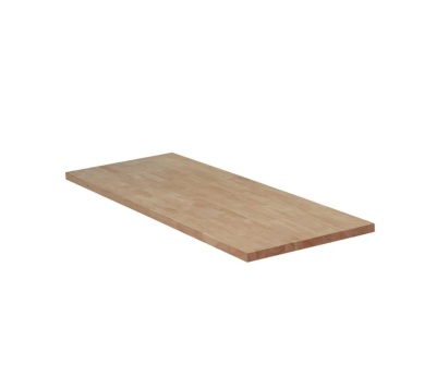 Hampton Bay 4 ft. L x 25 in. D Unfinished Hevea Solid Wood Butcher Block Countertop With Square Edge