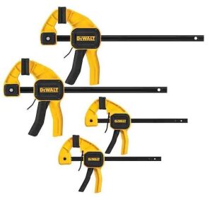 DEWALT Medium and Large Trigger Clamp, 4 Pack 