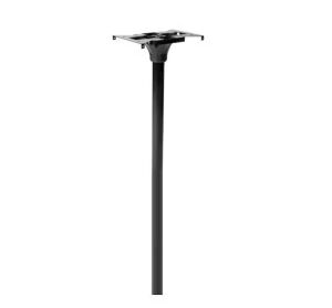 Coolidge 2 in. Dia In-Ground Steel Mailbox Post Black 