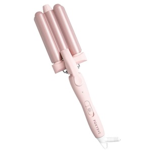 FoxyBae Baby Blush Wavy Baby Triple Waver - 3 Barrel Waver with Tourmaline-Infused Ceramic Barrels