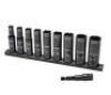 Husky 3/8 in. Drive Thin Wall SAE Deep 6-Point Impact Socket Set, 10-Piece&nbsp;