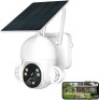 HIGHBAO Solar Security Camera Wireless Outdoor, Floodlight Camera PTZ 355°, Night Vision, 2-Way Audio, PIR Motion Detection, IP65 Weather Proof, SD/Cloud Storage, Surveillance Camera