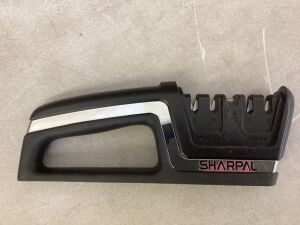 Sharpal 5-in-1 Chef Knife & Scissors Sharpener for Straight & Serrated Knives, Repair and Hone Euro/American & Asian Knife 