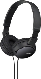 Sony ZX Series Wired On-Ear Headphones, Black MDR-ZX110, 7.87 x 1.81 x 5.87 inches