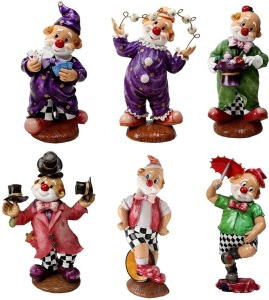 Decorative Collectible Clown Wall Decor, 6 Styles, 12" - Appear New