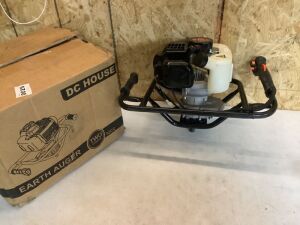 DC House Two Stroke Earth Auger - Engine Has Compression 