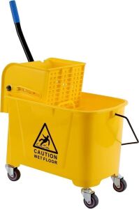 20L Mop Bucket with Wringer on Wheels