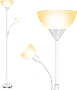 Floor Lamp, Standing Lamp, 9W LED Torchiere Floor Lamp 