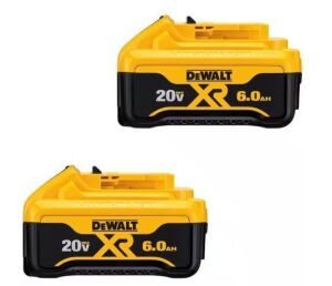 DEWALT 20V MAX XR Premium Lithium-Ion 6.0Ah Battery Pack, 2 Pack