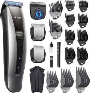 GLAKER Hair Clippers Cordless 3 in 1 Versatile Hair Trimmer