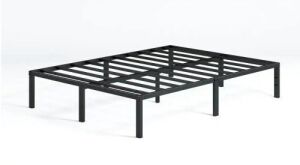 Zinus Yelena Black Metal Queen Platform Bed Frame