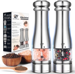 4T7 Electric Salt and Pepper Grinder Set