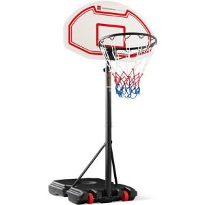 Kids Height-Adjustable Basketball Hoop, Portable Backboard System w/ Wheels 