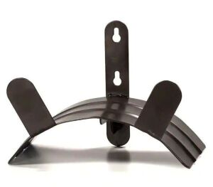 Americana 125 ft. Heavy-Duty Black Water Hose Holder Hanger 