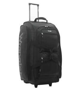 Wrangler 30 in. Multi-Pocket Rolling Upright Duffel Bag with Blade Wheels 