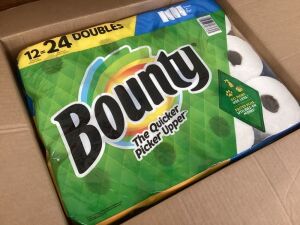 Bounty Select-A-Size White Paper Towel Roll, 12 Double Rolls 