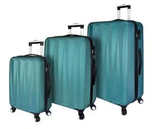 Hardside 3-Piece Spinner Luggage Set, Teal 