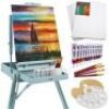 Portable Wooden French Easel w/ 32pc Beginners Kit&nbsp;