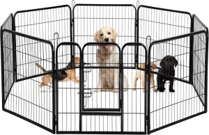 BestPet Heavy Duty Pet Playpen, 40-Inch, Black