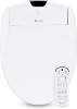 Brondell S1400-EW Swash Electric Bidet Toilet Seat With Oscillating Stainless Steel Nozzle, Warm Air Dryer, Heated, Night Light, Gentle Close Lid, Thin Profile, Remote Control, Elongated, White 19.5"L x 8"W