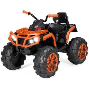 12V Kids Ride-On 4-Wheeler Quad ATV Car w/ 3.7mph Max, Bluetooth, Headlights 