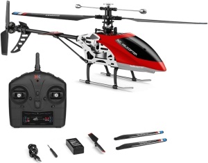 GoolRC WLtoys V912-A 2.4GHz Remote Control Helicopter Altitude Hold RC Helicopters 4CH Alloy Fuselage with Function One Key Take Off Land