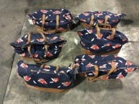Lot of (6)&nbsp;A New Day Navy Tropical Weekend Large Tote Bags - New&nbsp;